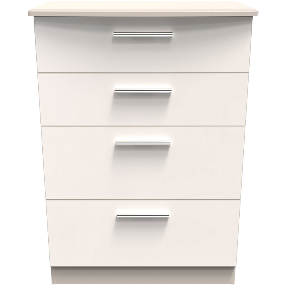 Crowndale Knightsbridge 4 Drawer Kashmir Gloss Deep Chest of Drawers Ready Assembled Image 2