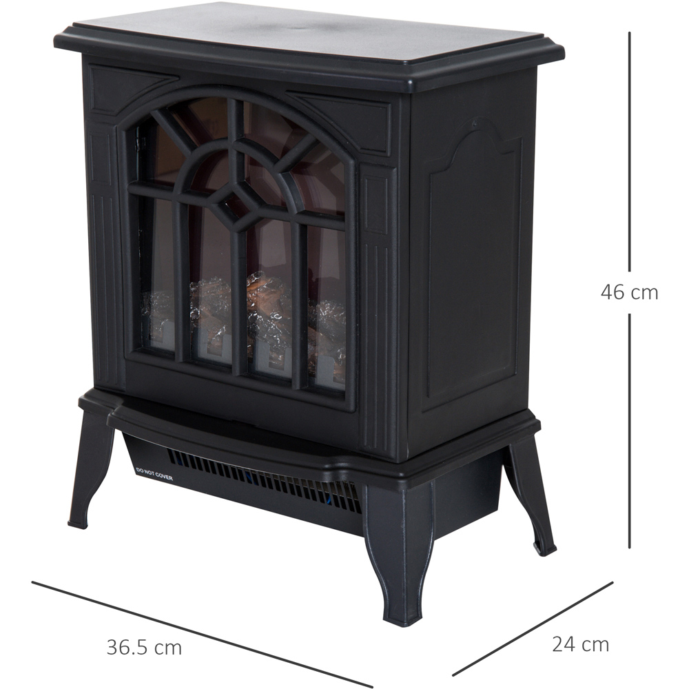 HOMCOM Ava Stove Flame Effect Fireplace Heater Image 6