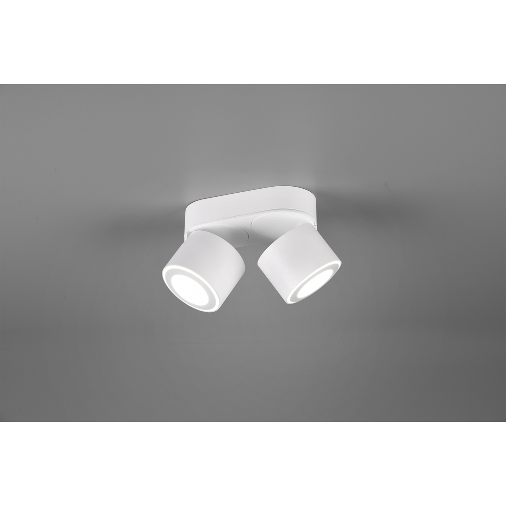 TRIO Taurus 2 Way White Matt Integrated LED Ceiling Light Image 2