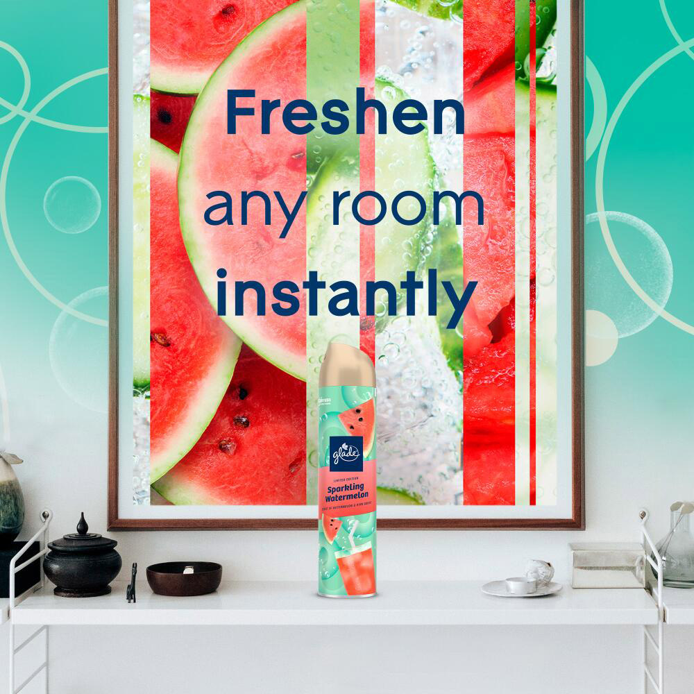 Glade Sparkling Watermelon Aerosol Air Freshener 300ml Image 6