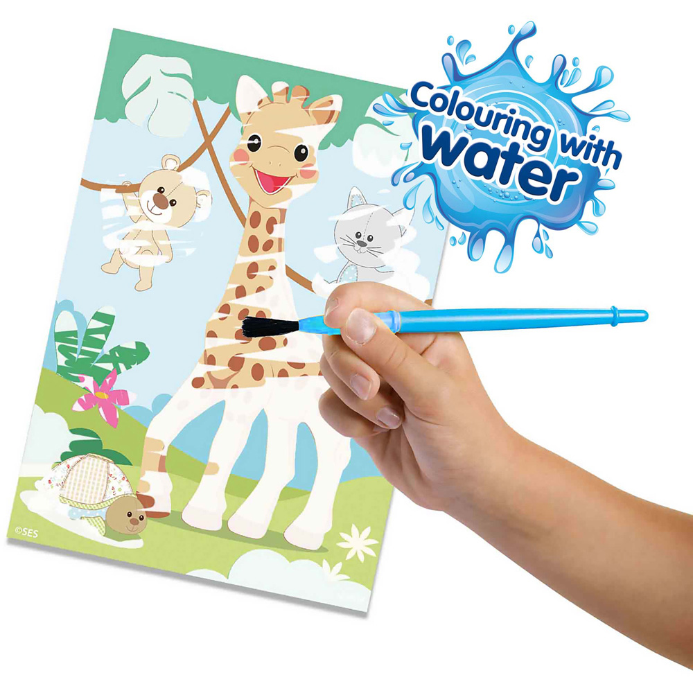 SES Creative Sophie La Girafe Colouring with Water Activity Set Image 5