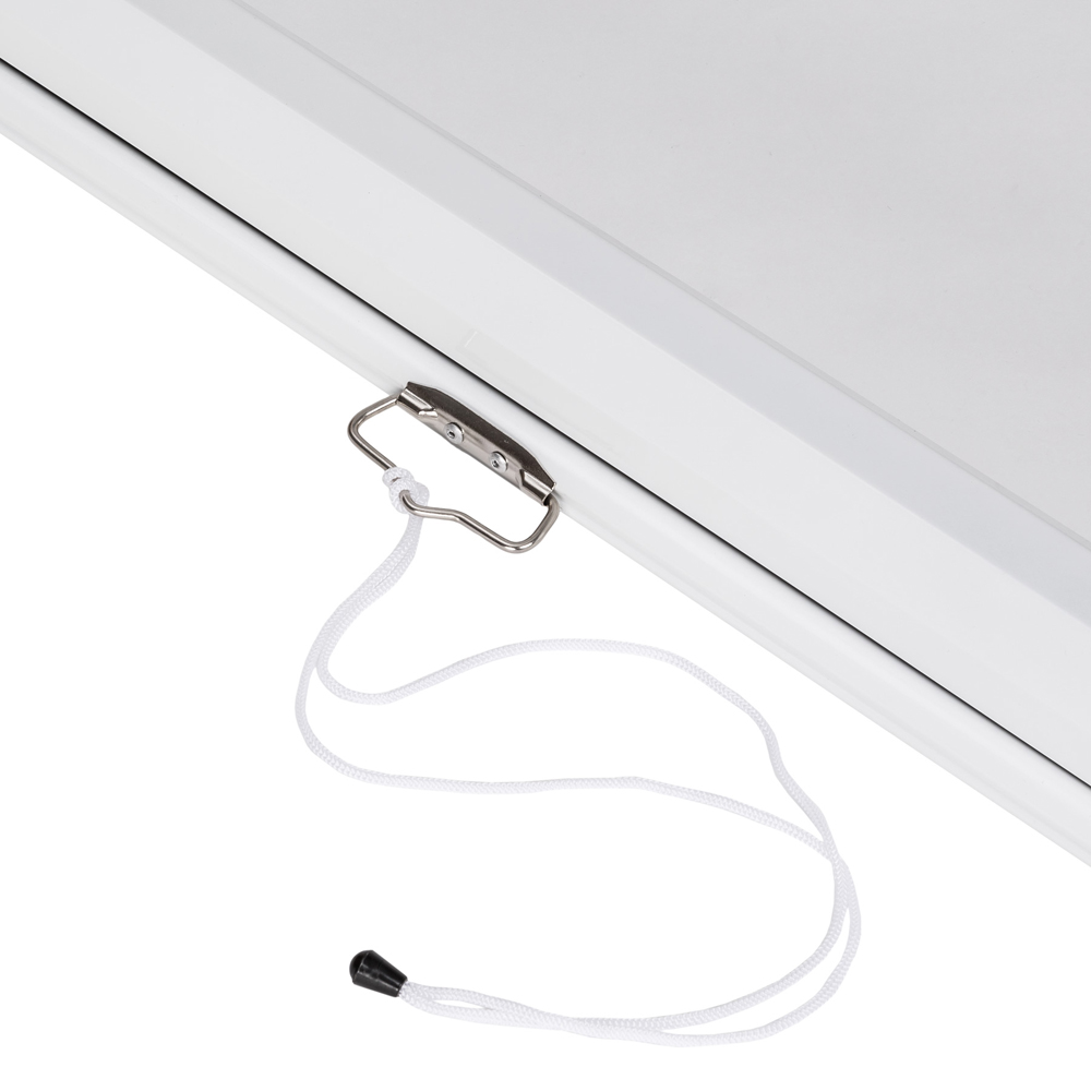 tectake Wall and Ceiling Mounted Retractable 2 Layer Projector Screen 84 inch Image 4