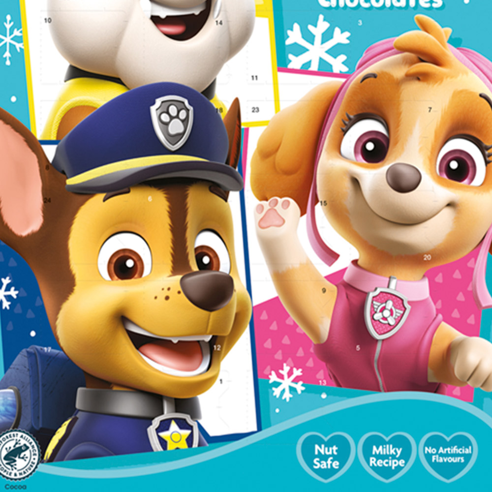 Paw Patrol Nut Safe Milk Chocolate Advent Calendar Image 3