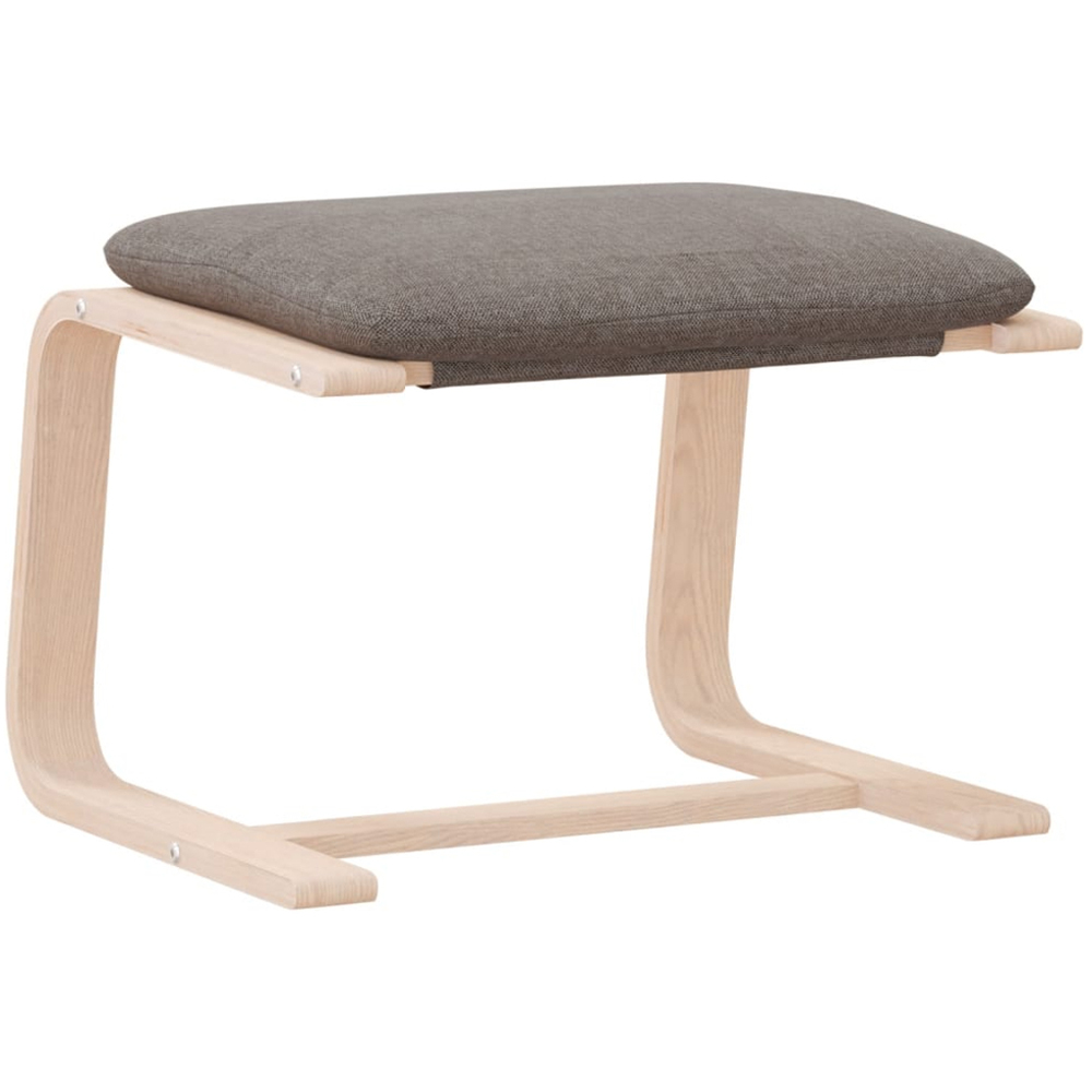vidaXL Taupe Fabric Footstool Image 2