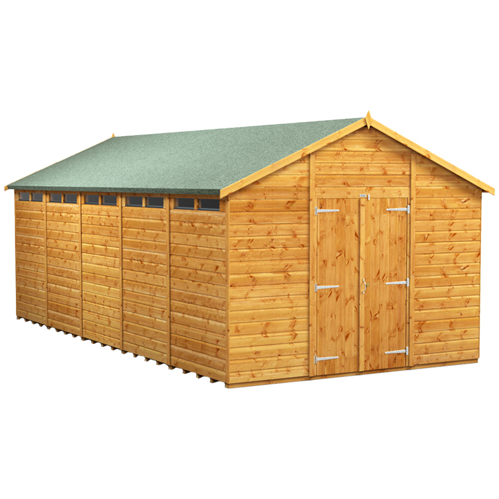 Power Sheds 20 x 10ft Double Door Apex Security Shed Image 1