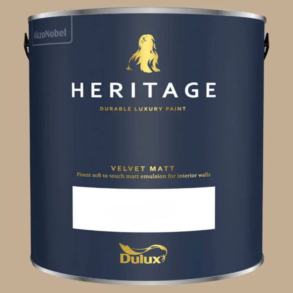 Dulux Heritage Walls and Ceilings Dark Stone Velvet Matt Emulsion Paint 2.5L Image 2