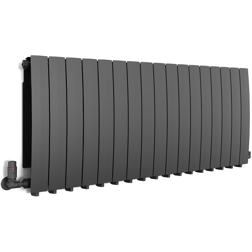 Terma Bergamo 6530BTU Graphite 17 Section Radiator 590 x 1360mm Image 1