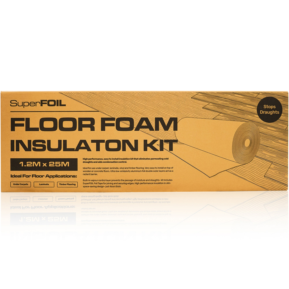 SuperFOIL 1.2 x 25m Floor Foam Insulation Kit Image 6