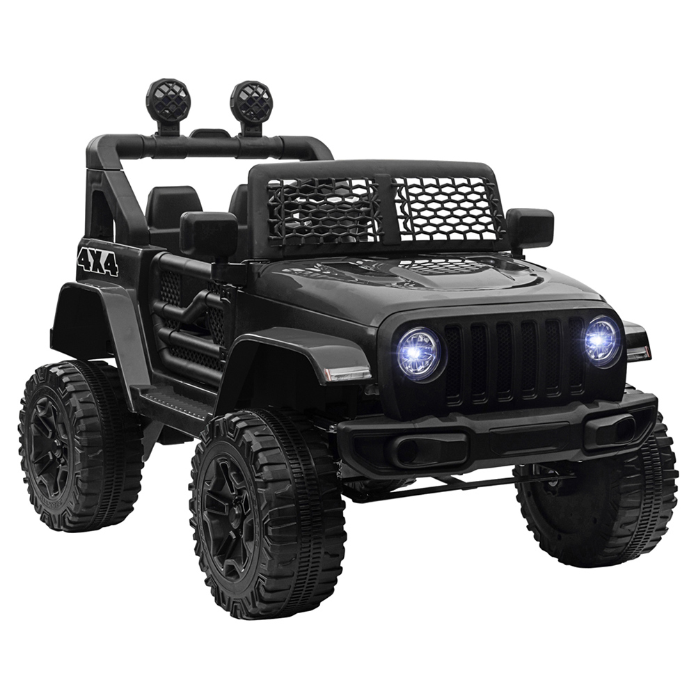 Kids Black Electric Off-Road Ride On Car Toy Truck Truck Off-road Toy Black Image 1