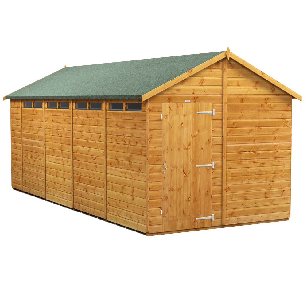 Power Sheds 18 x 8ft Apex Security Shed Image 1