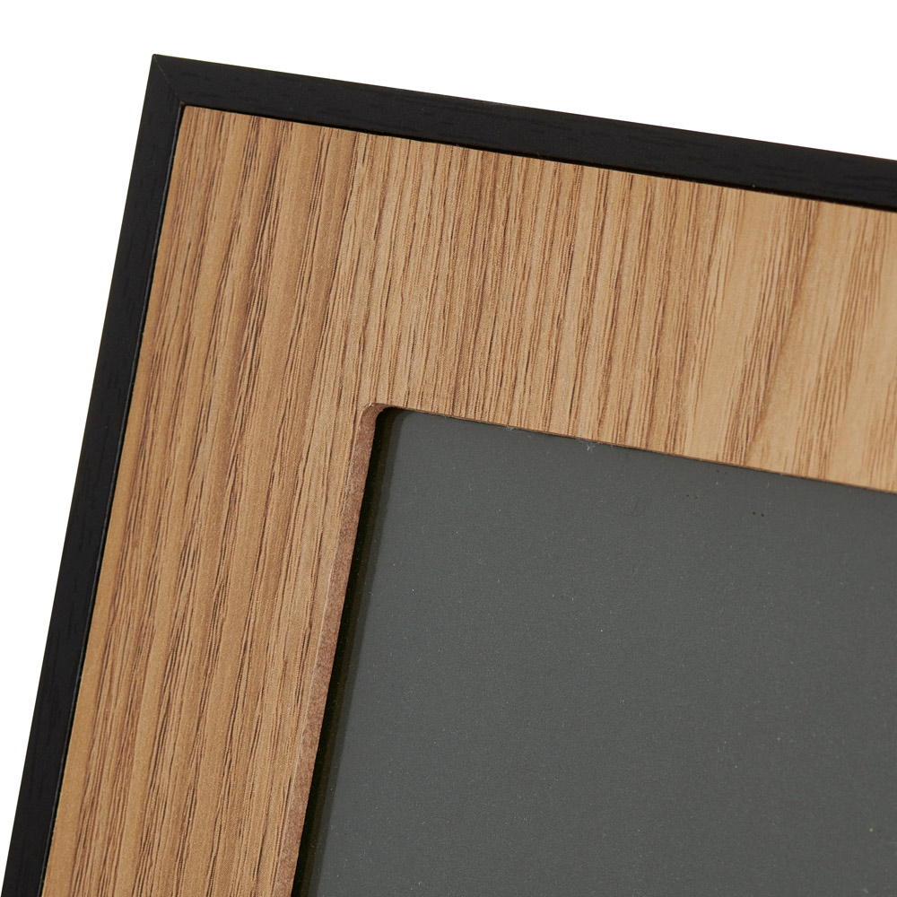Wilko Oak and Black Frame with Stand 5 x 7 inches Image 4