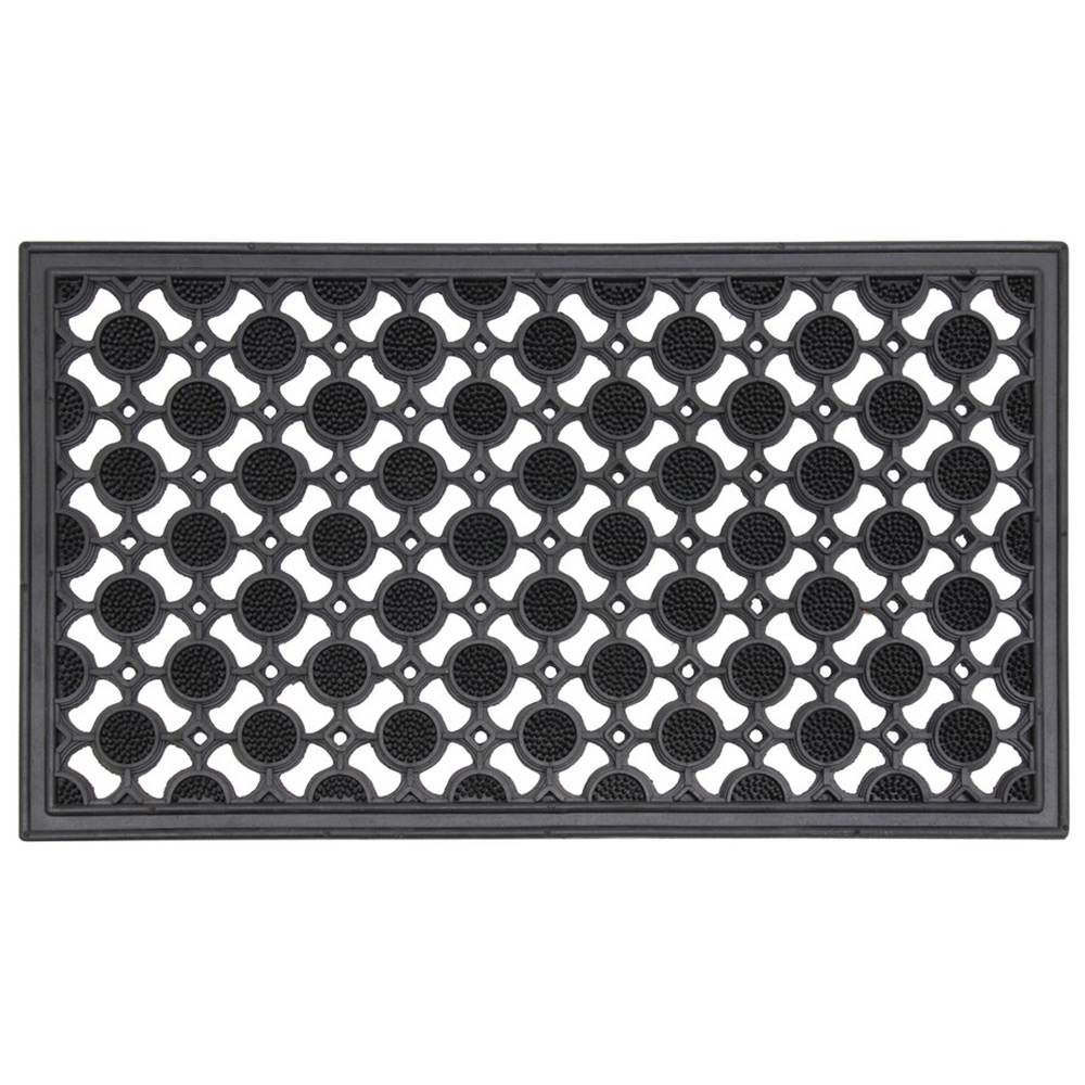 JVL Elipses Circles Doormat 40 x 70cm Image 1