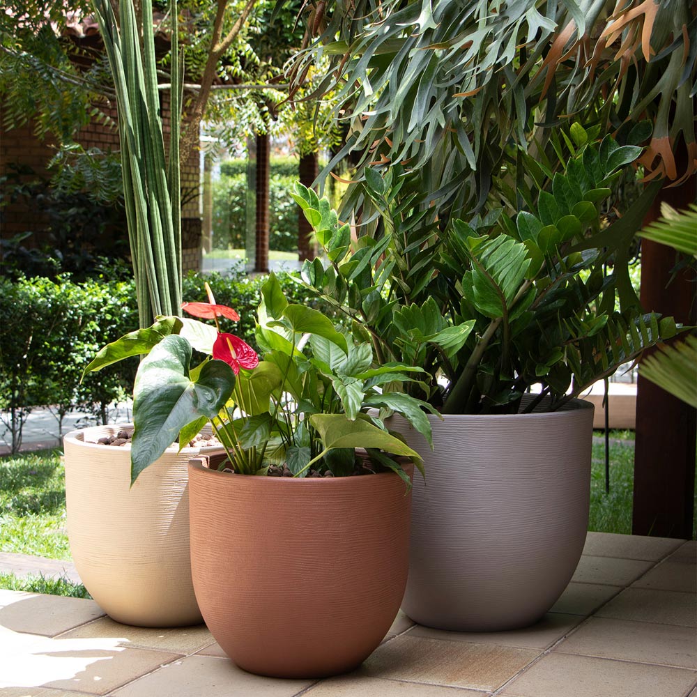 Tramontina Beige Laos Planter 38cm Image 4