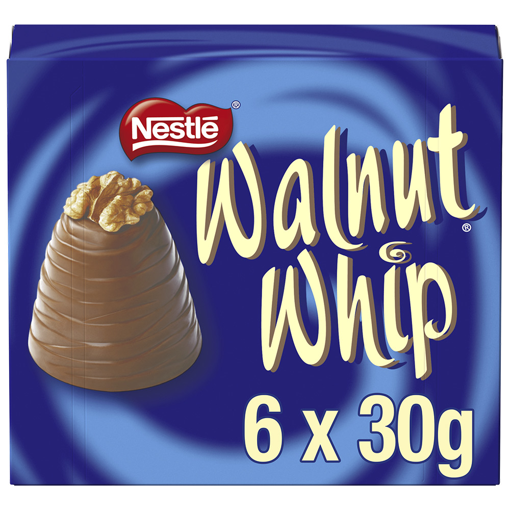 Walnut Whip Milk Chocolate 30g 6 Pack Image 2