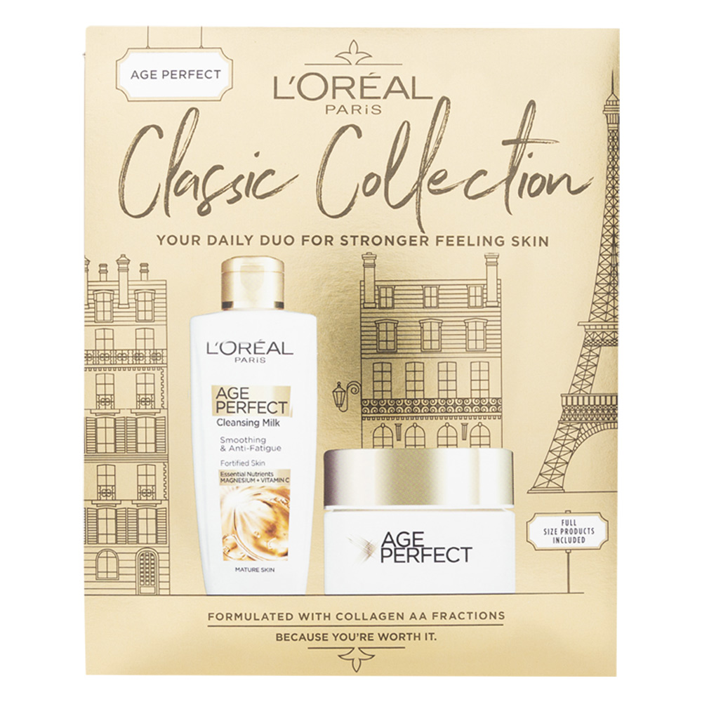 L'Oreal Paris Age Perfect Classic Collection Skincare Gift Set for Her Image 1