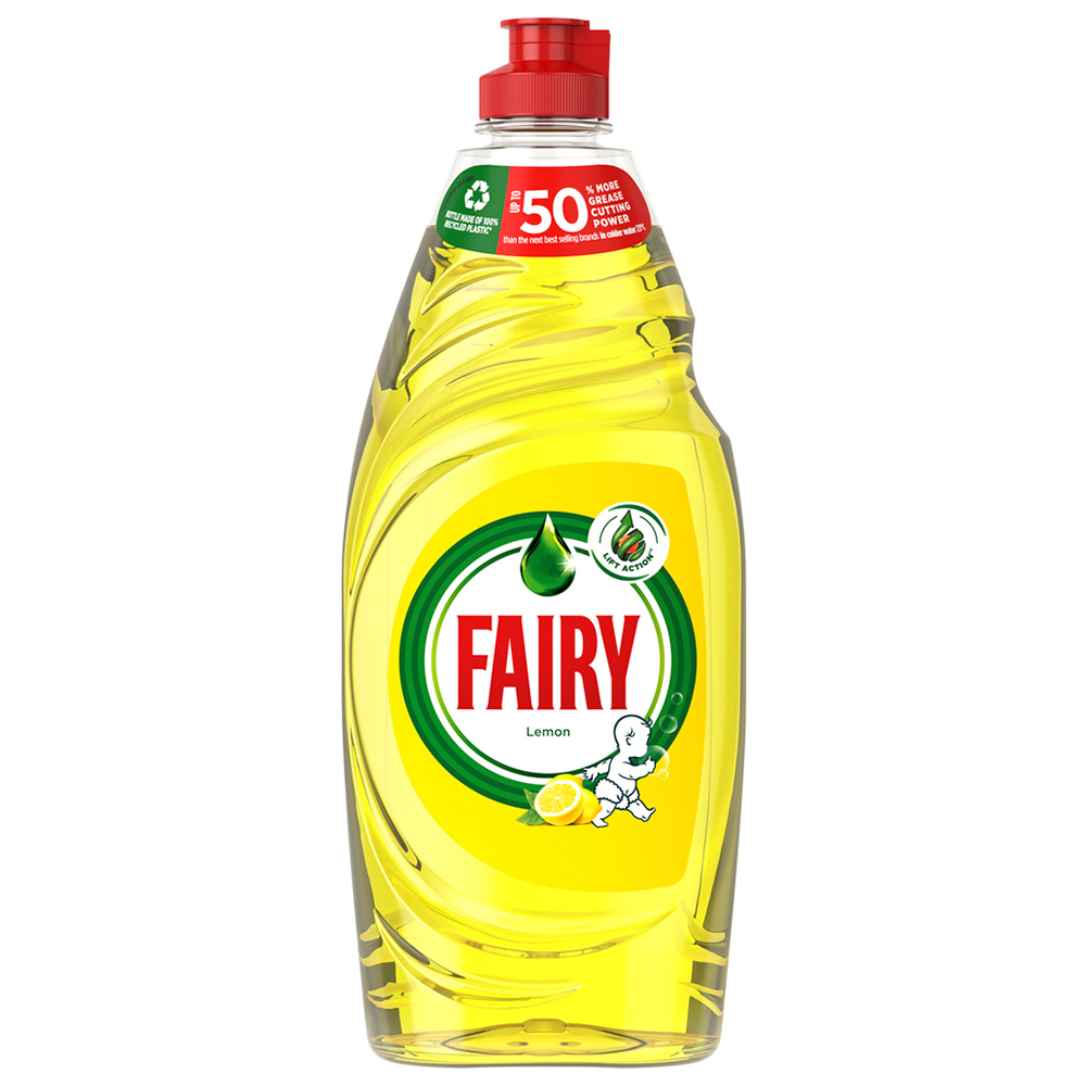Fairy Lemon Dishwashing Liquid 654ml Image 1