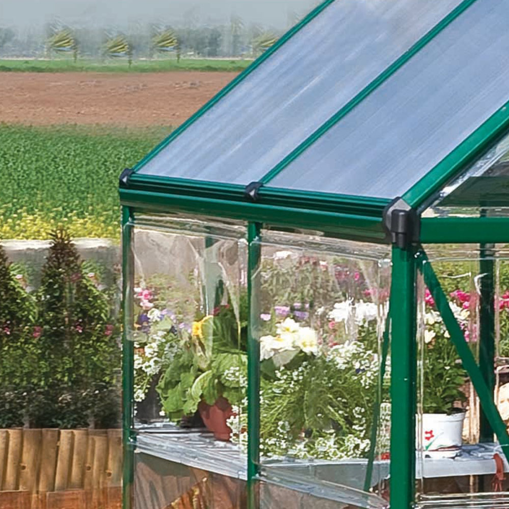 Palram Hybrid Green Aluminium 6 x 4ft Greenhouse  Image 5