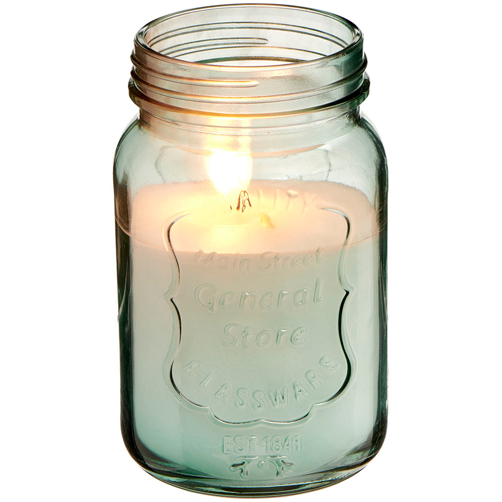 Wilko Citronella Mason Jar Candle Pot Image 1