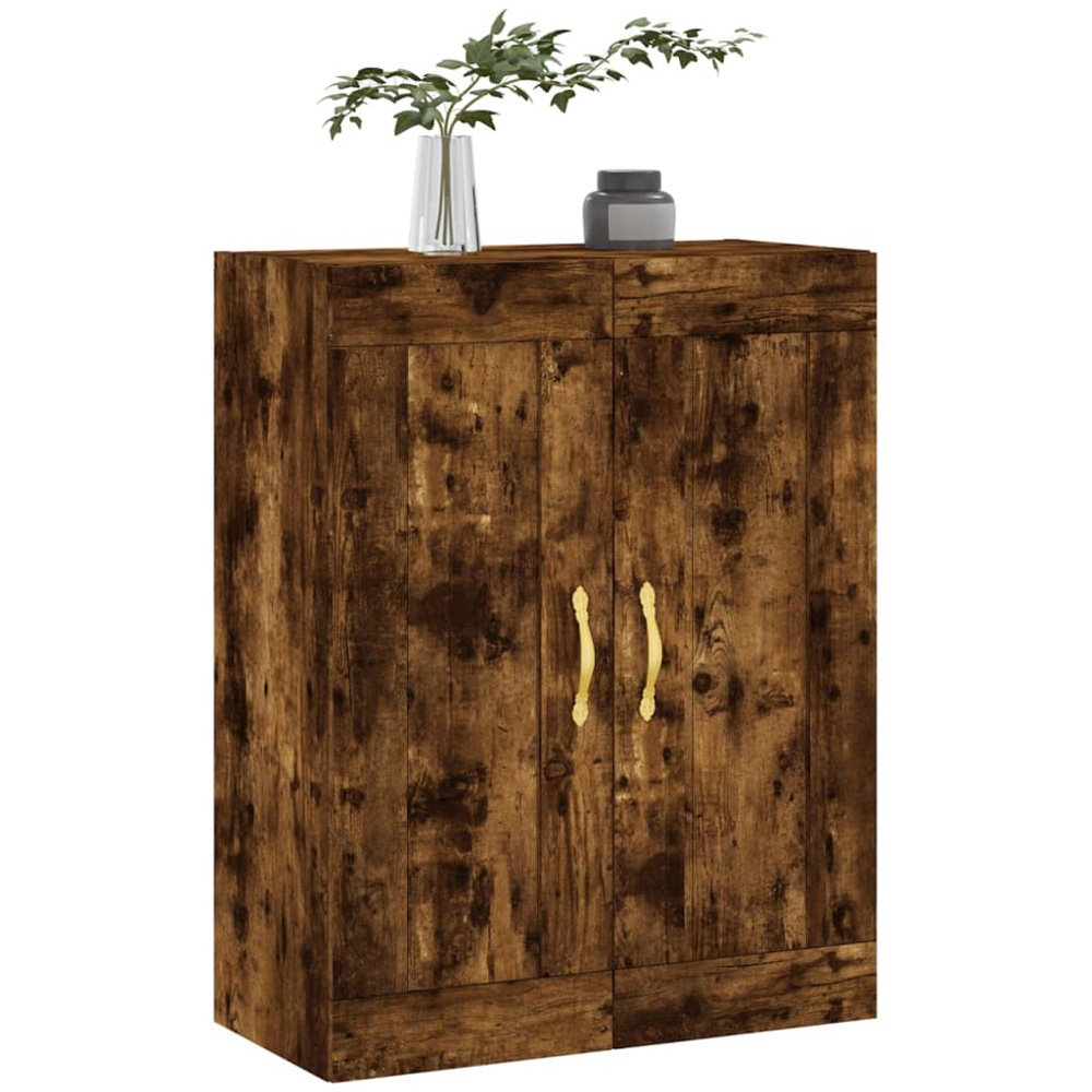 vidaXL 2 Door Smoked Oak Wall Mounted Cabinet Image 4