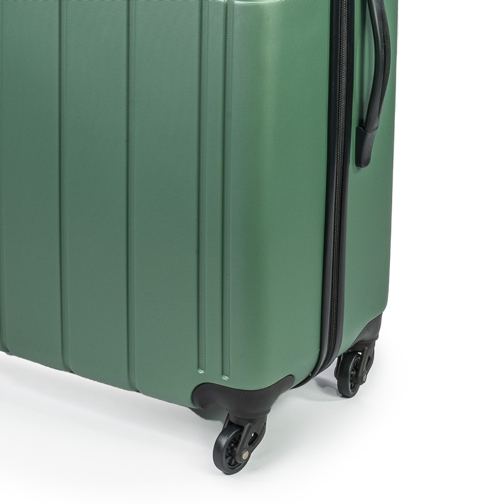 Pierre Cardin Large Green Lightweight Trolley Suitcase Image 3
