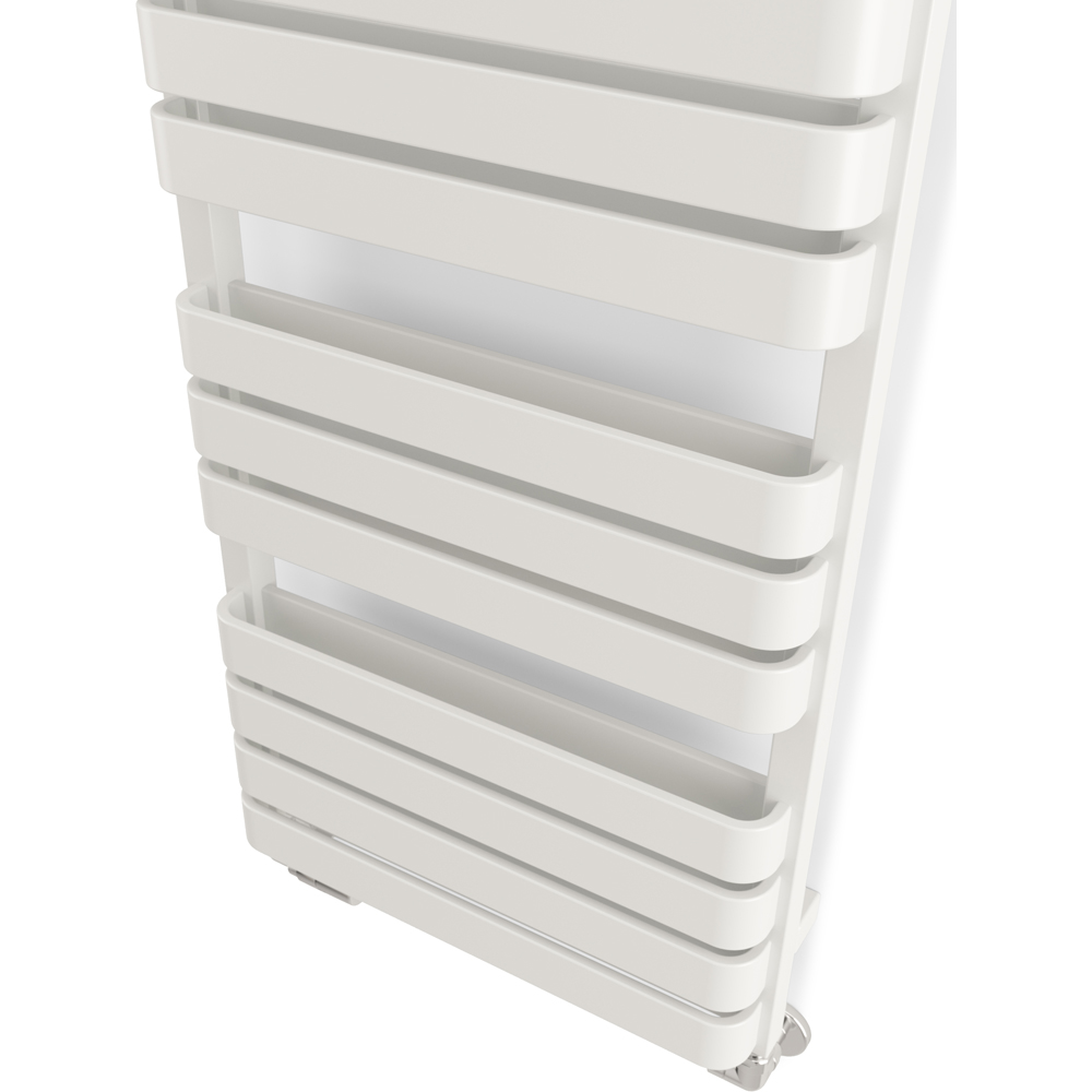 Terma Warp T Bold Matt White Heated Towel Rail 2660 BTU 1110 x 500mm Image 5