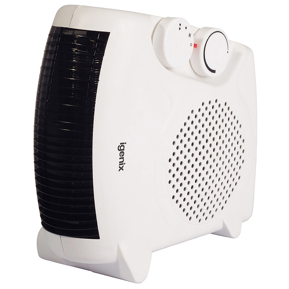 Igenix White Upright Flat Fan Heater 2000W Image 1