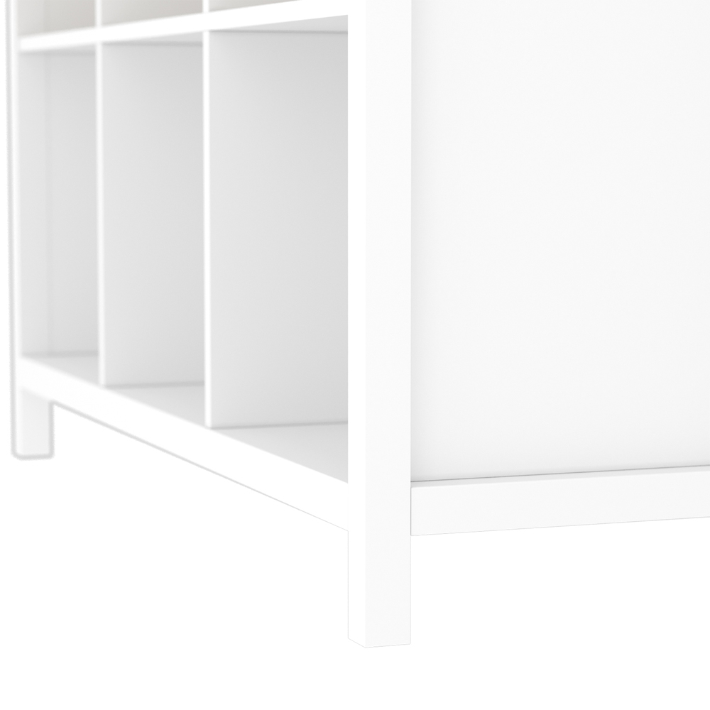 Clever Cube 6 Shelf White and Light Oak Effect Storage Unit Image 6