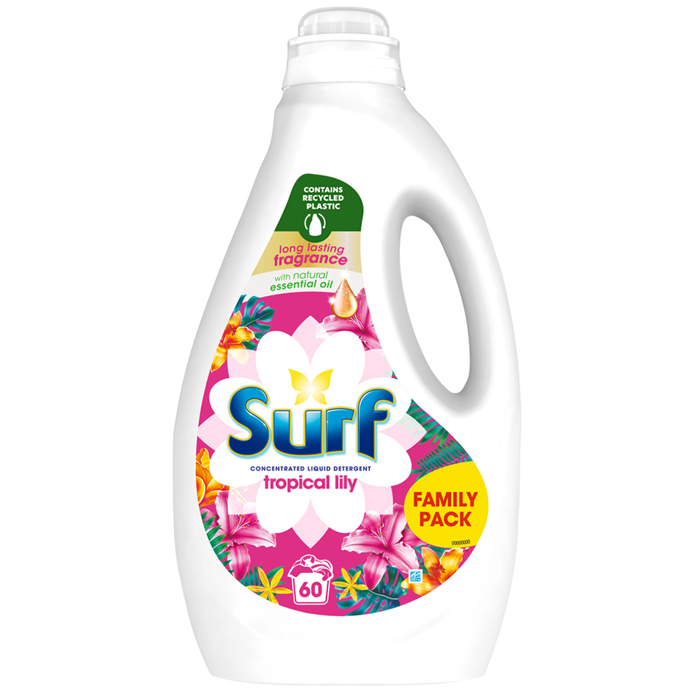 Surf Tropical Lily Concentrated Liquid Laundry Detergent 60 Washes Image 2