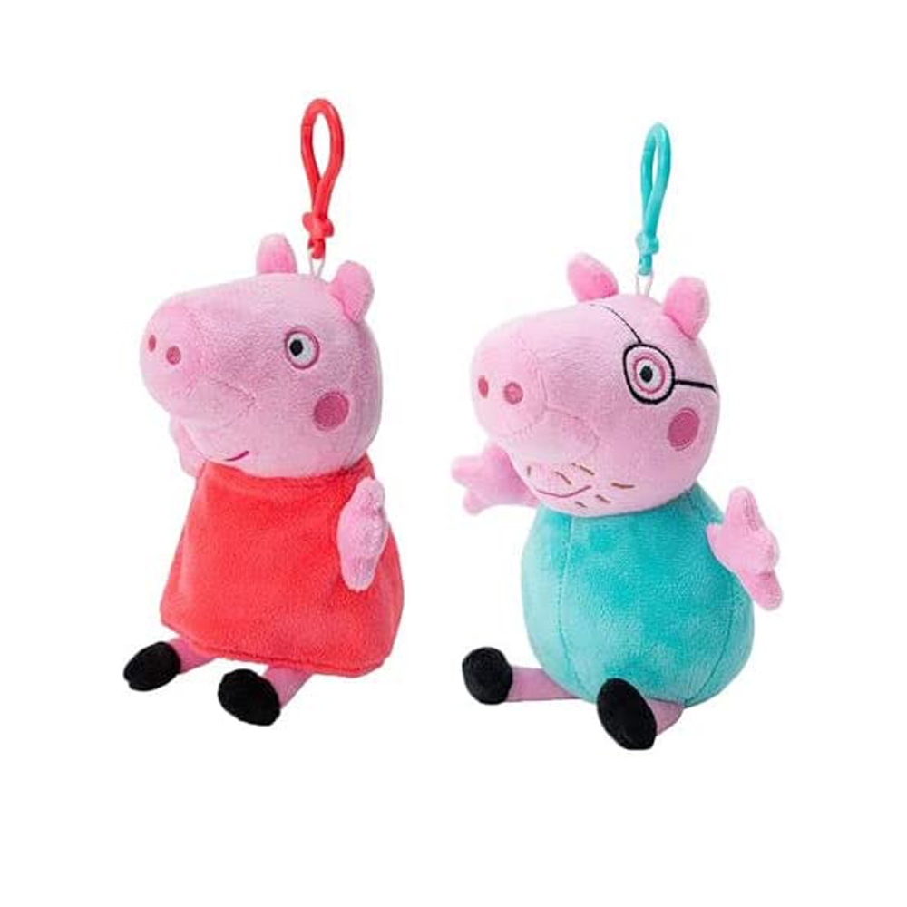 Single Peppa Pig Plush Key Chain in Assorted styles Image 1