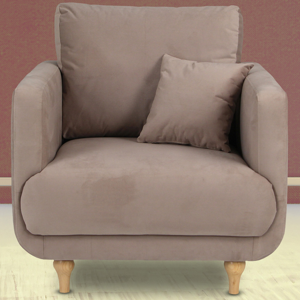 Safa Single Seater Beige Chair Image 1
