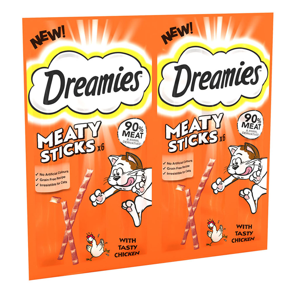 Dreamies Meaty Sticks with Chicken 30g Image 1