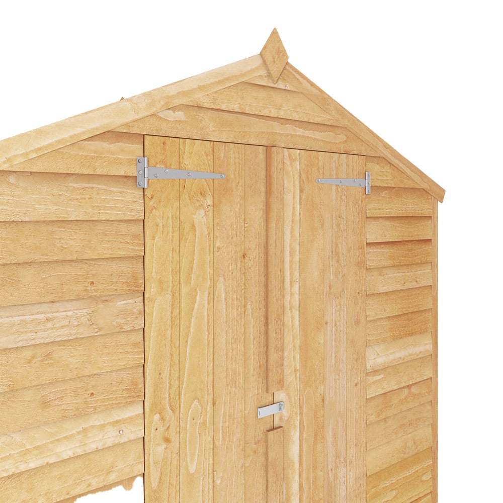 Mercia 4 x 6ft Double Door Overlap Apex Shed Image 3