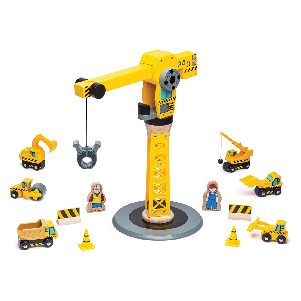 Bigjigs Rail 13-Piece Yellow Construction Set Image 2