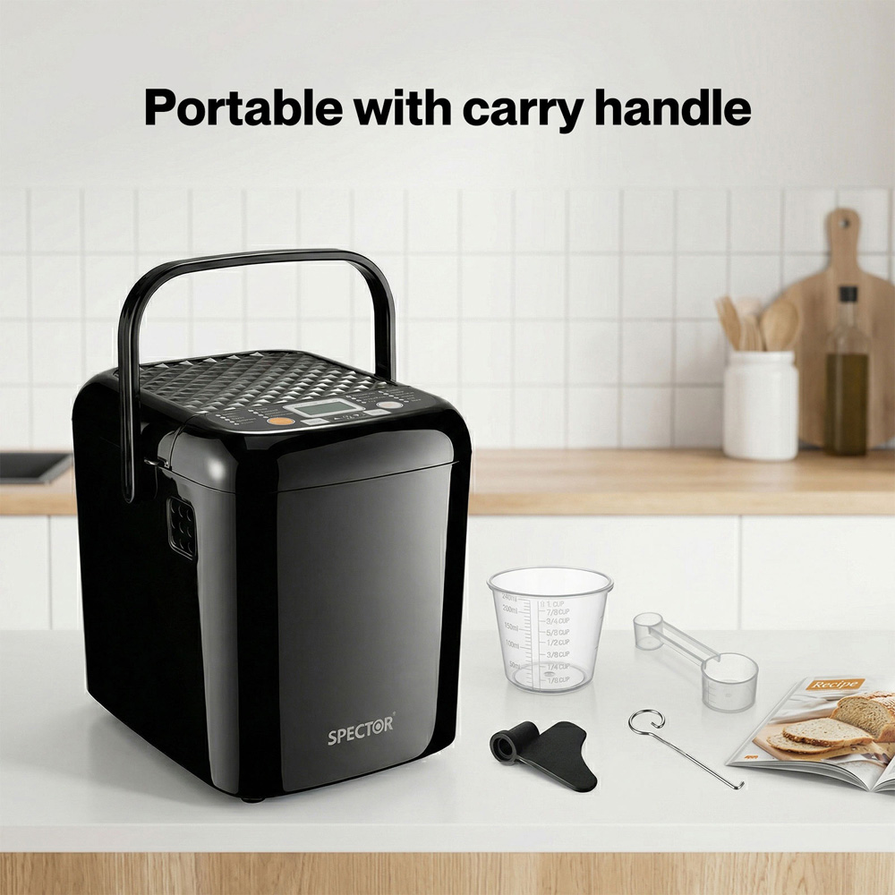 Spector BM2002-BK-UK 19-in-1 Non-Stick Bread Maker 500W Image 7