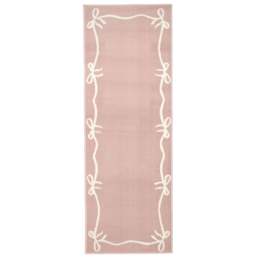 Homemaker Maestro Pink Bow Border Runner 67 x 200cm Image 2