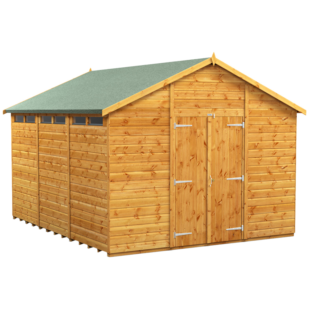 Power Sheds 12 x 10ft Double Door Apex Security Shed Image 1