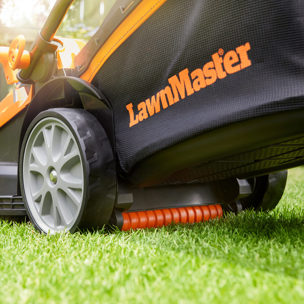 LawnMaster 1600W 37cm Rotary Electric Lawn Mower with Rear Roller Image 5