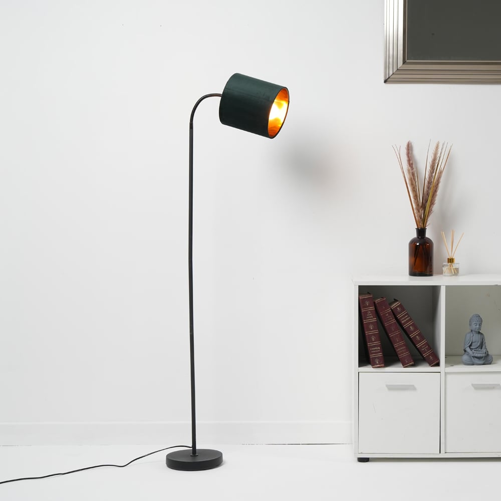 Kliving Hove Green Shade Floor Lamp Image 2