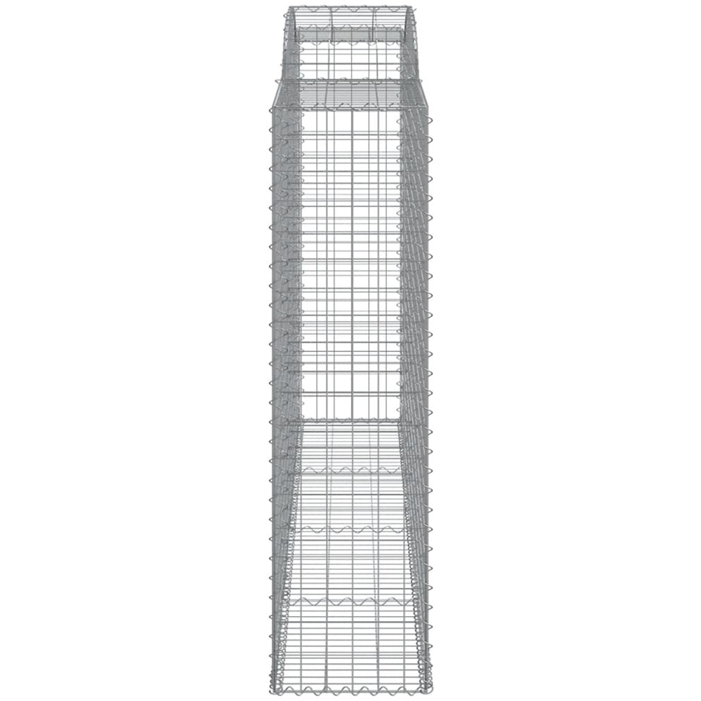 vidaXL Silver Galvanised Iron Arched Gabion Basket 300 x 50 x 180/200cm 13 Pack Image 3