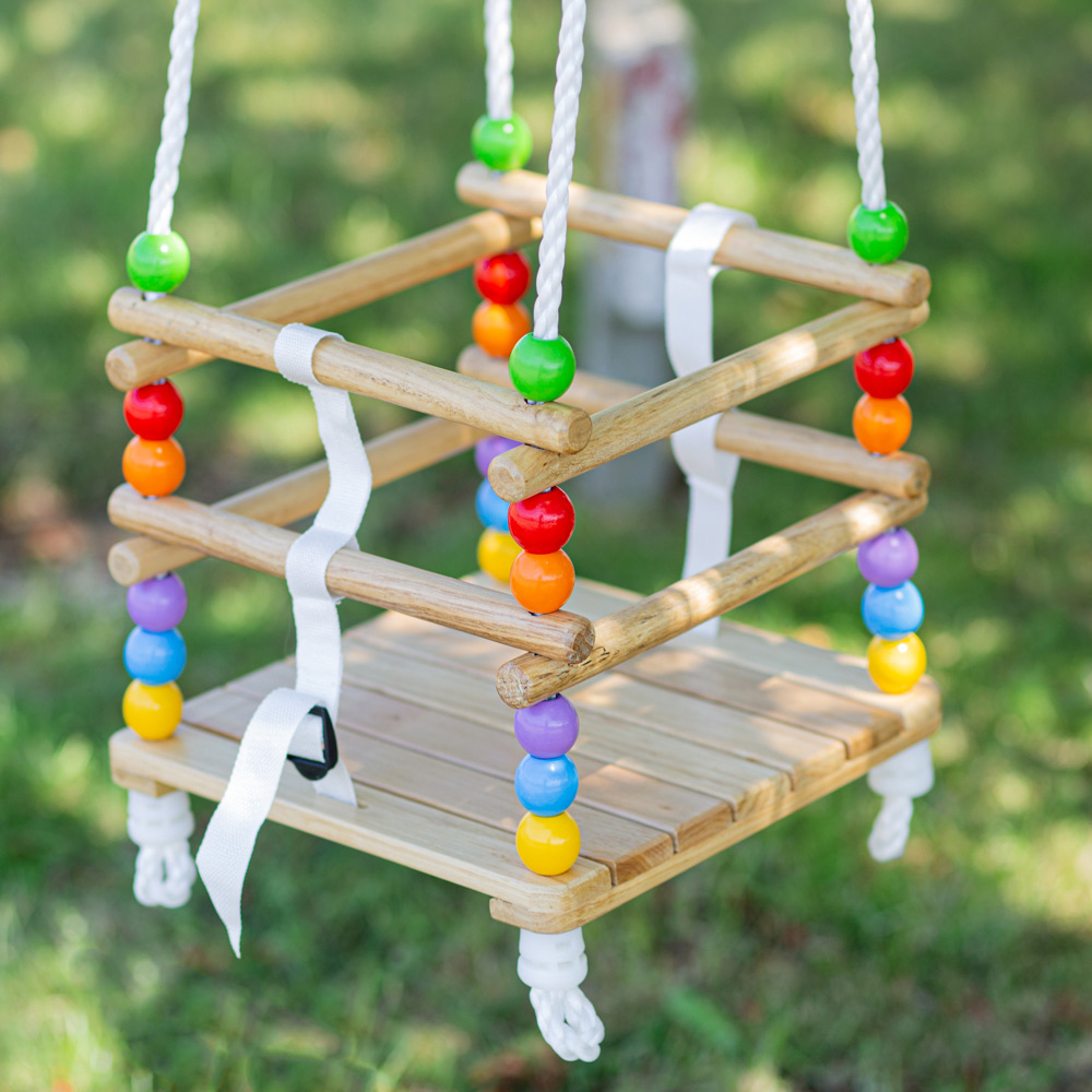 Bigjigs Toys Wooden Cradle Swing Image 4