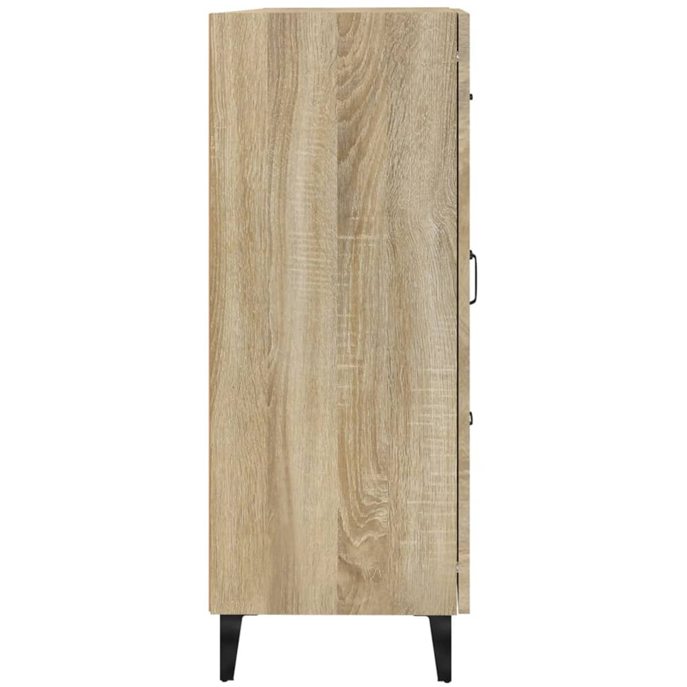 vidaXL Single Door 3 Drawer Sonoma Oak Sideboard Image 8