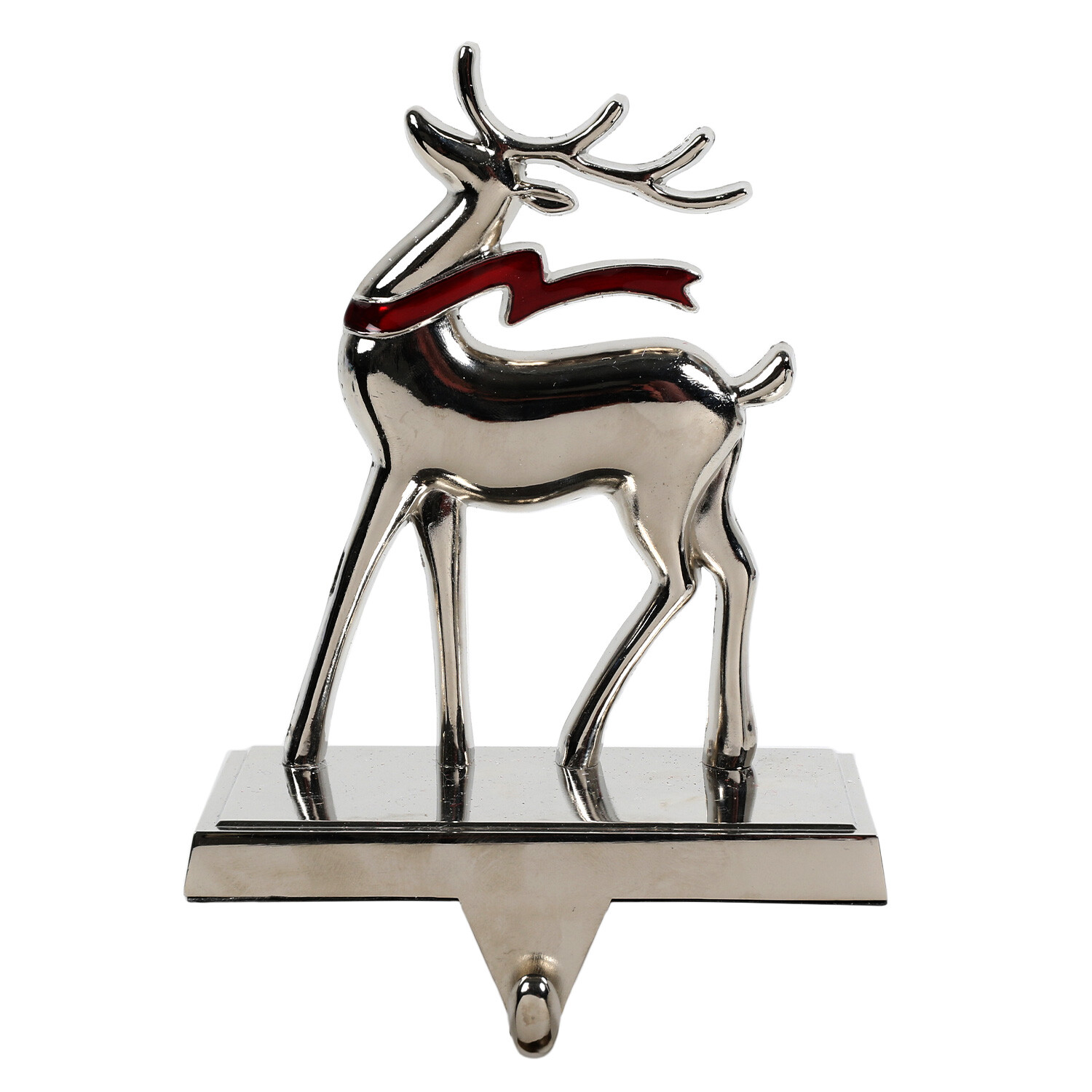 Reindeer Stocking Holder - Silver Image 1
