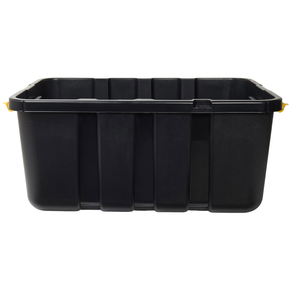 Flip and Store Box with Lid Black 140l Image 3