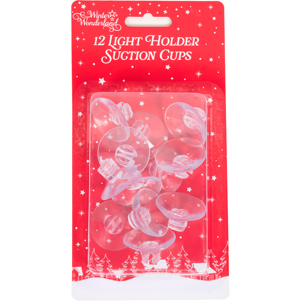 Pack of 12 3.2Cm Suction Cup Light Holders Image 1