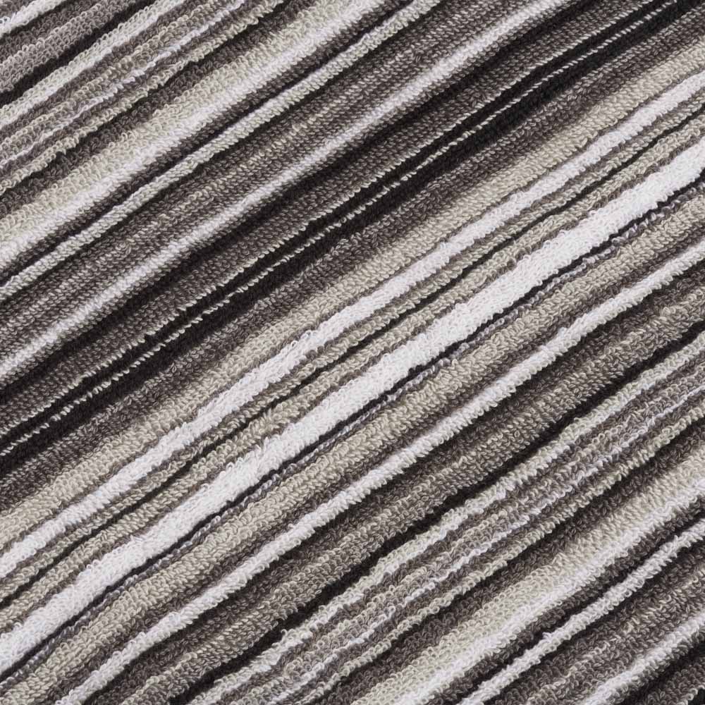 Wilko Grey Stripe Bath Towel Image 2