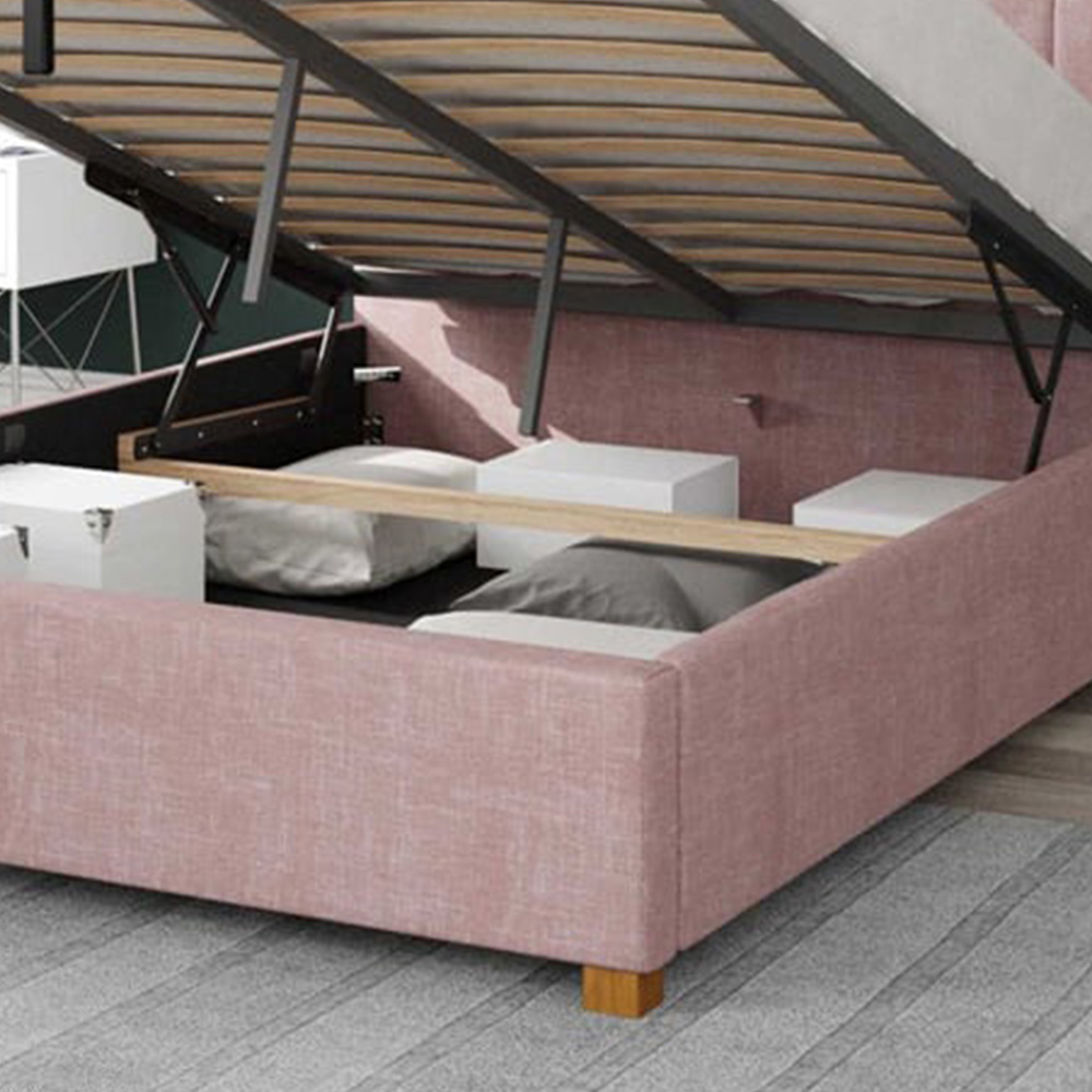 Aspire Hepburn Double Tea Rose Pure Pastel Cotton Ottoman Bed Image 3