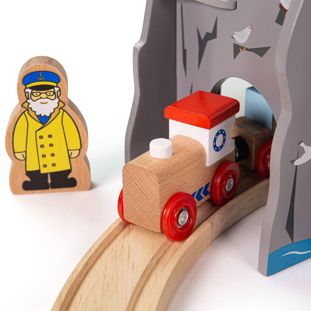 BigJigs Toys Rail Lighthouse 4-way Tunnel Image 5