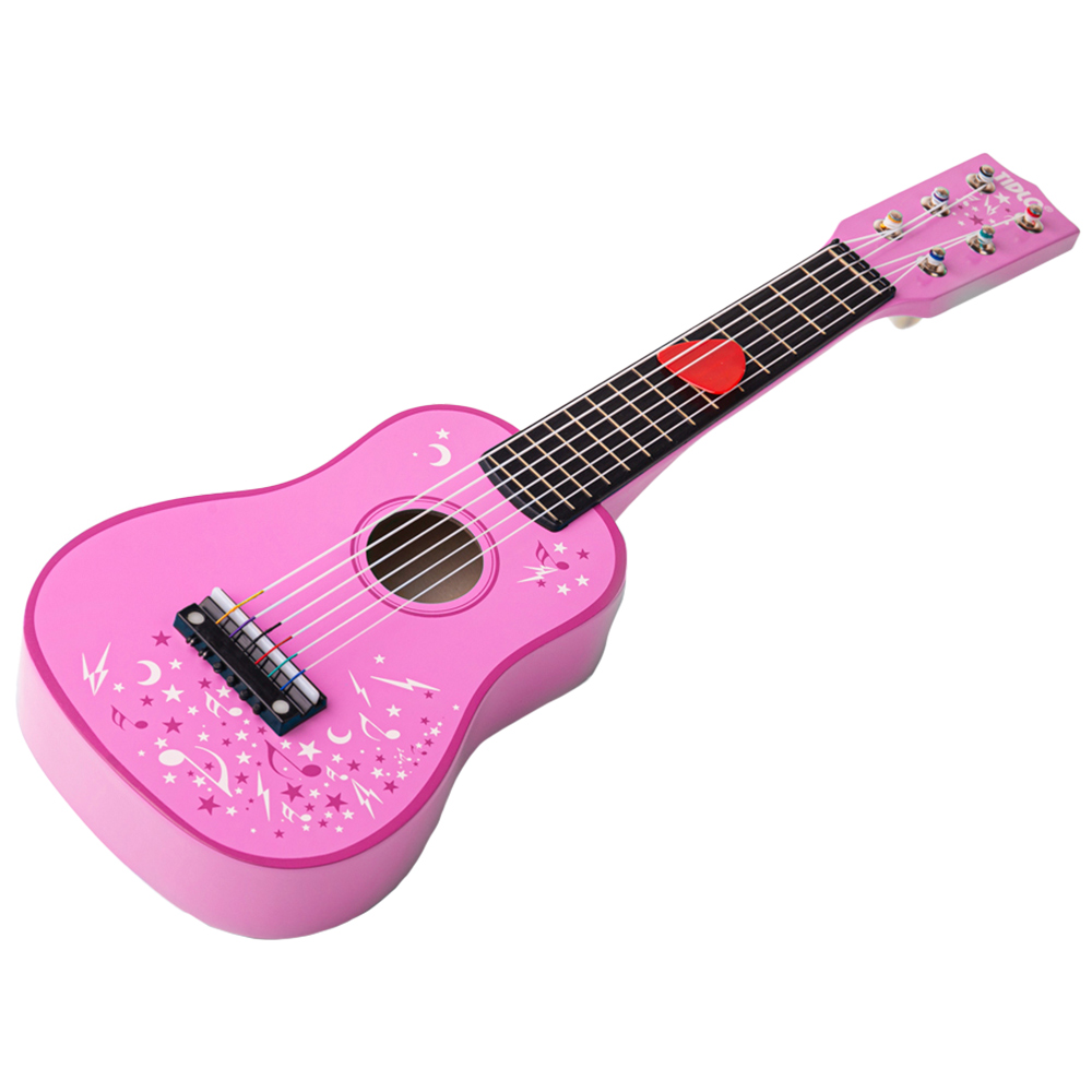 Tidlo Pink Flowers Guitar Image 1