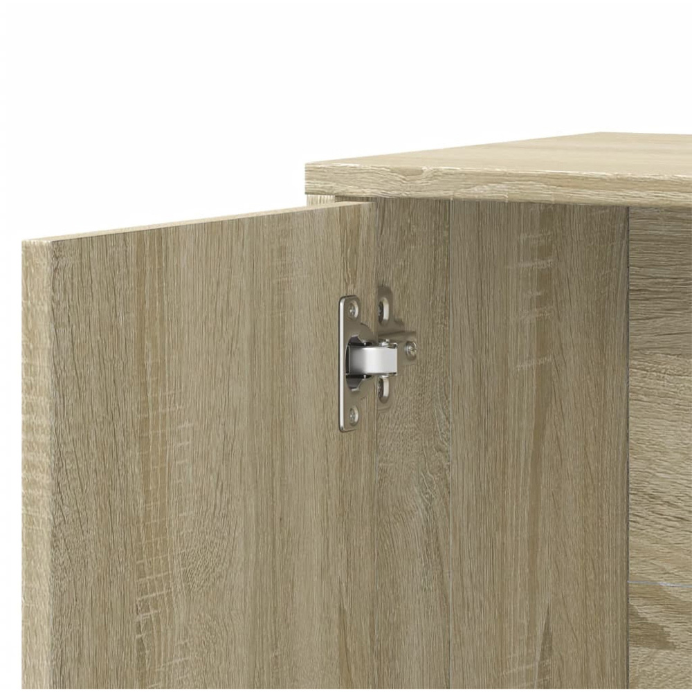 vidaXL 2 Door 2 Drawer Sonoma Oak Sideboard Set of 2 Image 9