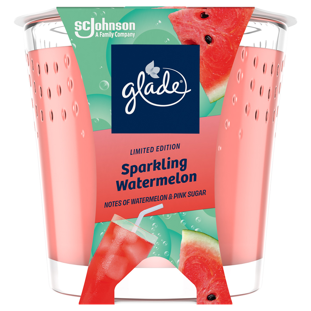 Glade Candle Sparkling Watermelon Air Freshener 129g Image 1